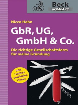 cover image of GbR, UG, GmbH & Co.